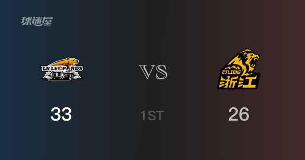 CBA季后赛:首节战罢,辽宁以33- 26领先广厦,弗格7分