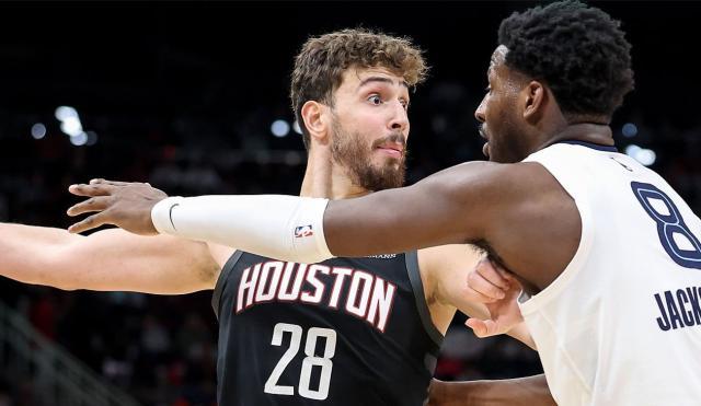 中超直播-火箭双巨头完美合体轰66分!杜兰特申京挡拆显威